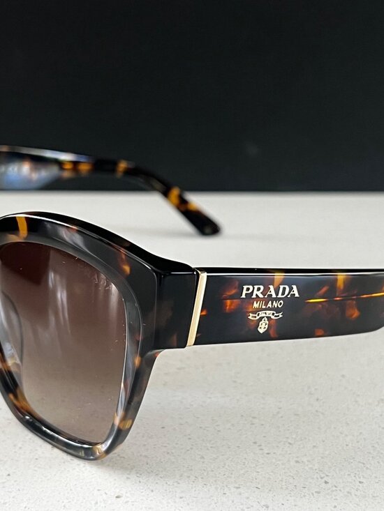 PRADA PR 17ZS Square Honey Tortoise sunglasses main image 4